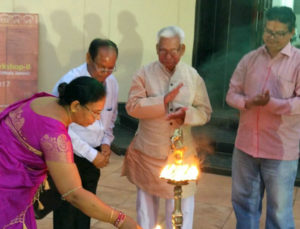 Lamp lighting ceremony from my last art exhibition