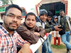 The sketchers of Bhubaneswar Sketching Club