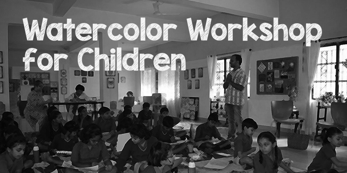 Watercolor Workshop for School Children at Ahmednagar